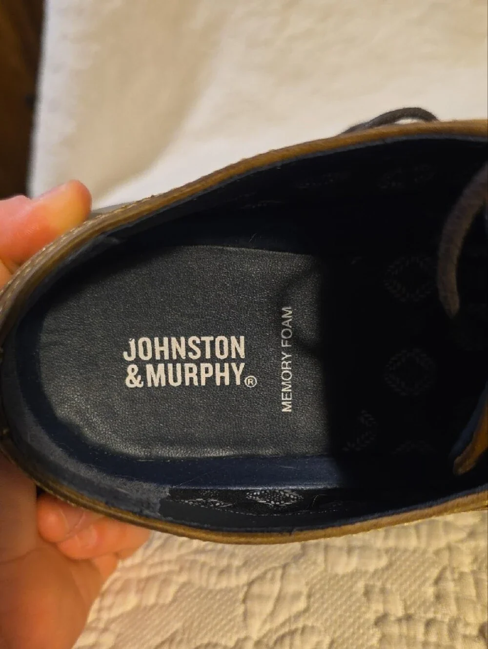 Johnston & Murphy Brown Leather Derby Shoes